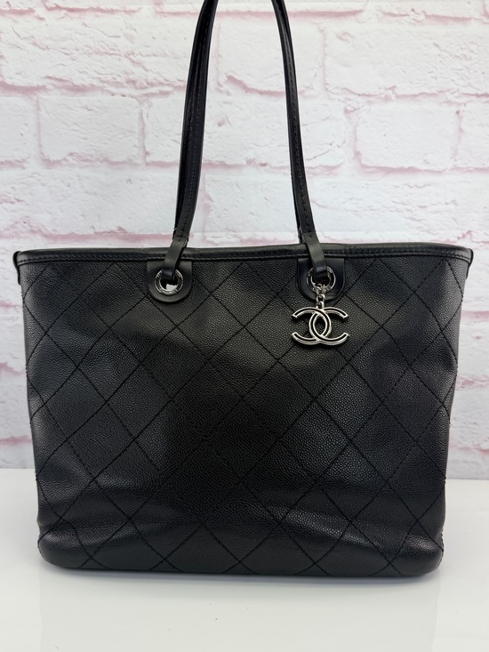 CHANEL Handbags - Chanel Caviar Quilted Shopping Fever Tote